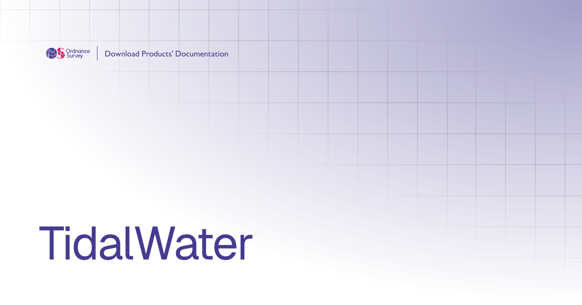 TidalWater | OS Download Products' Documentation