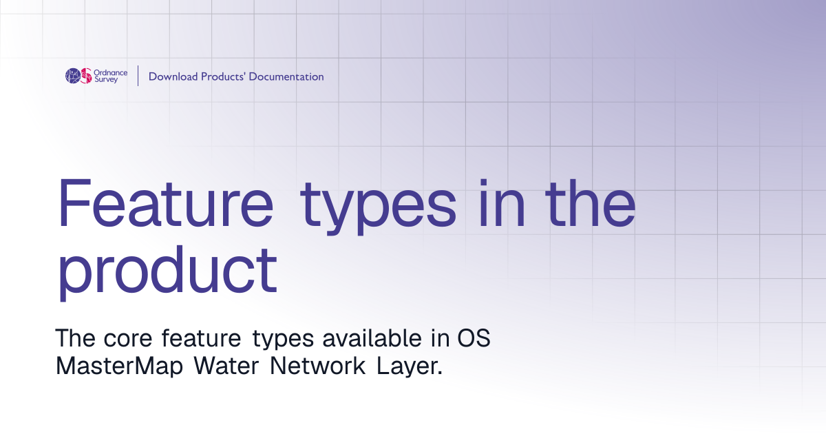 Feature types in the product | OS Download Products' Documentation