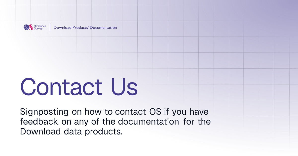 Contact Us | OS Download Products' Documentation
