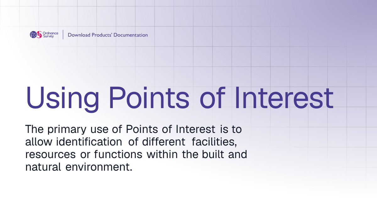 Using Points of Interest | OS Download Products' Documentation