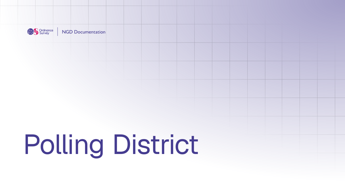 Polling District | OS National Geographic Database