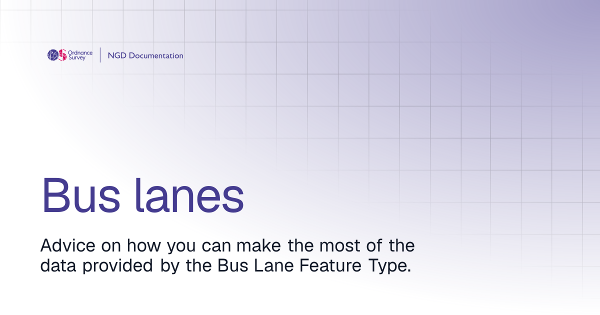 Bus lanes | OS National Geographic Database